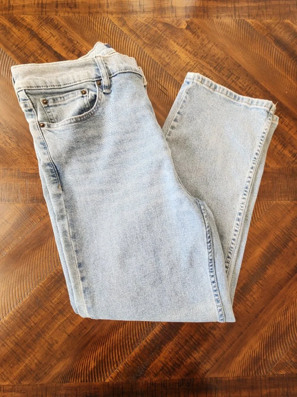Calvin Klein Mid-rise Straight Leg 5-pocket Jeans | Size 16